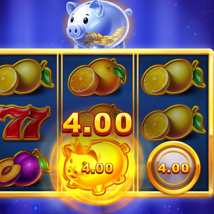 Royal Piggy collect feature on reel 2